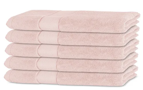 Bananalu 5er Set Gästetuch Qualität 450g/m2 100% Baumwolle 30x50cm Frotti