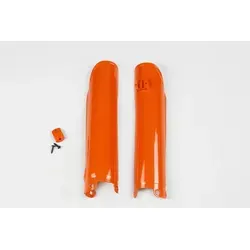 Ufo Plast Gabelprotektoren für KTM SX/SX-F 23-, Flo Orange - Motorradhelme - Robuste Gabelprotektoren in leuchtendem Orange, optimaler Schutz für dein Bike und stilvolles Design für Erwachsene.