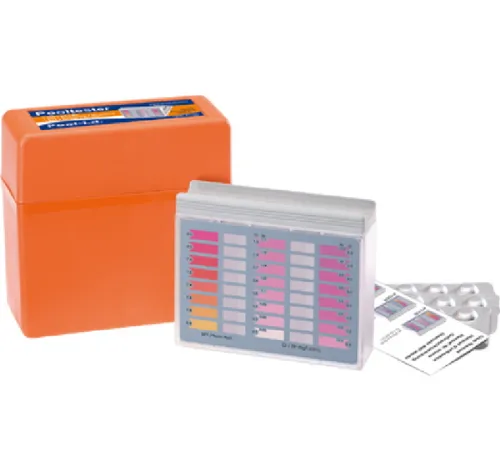 Wassertester Pooltester PT160 - Chlortester für präzise Wasseranalyse - Ideal für Schwimmbäder, Whirlpools und mehr. Mit 60 Tabletten zur genauen Messung von Chlor und pH-Wert für kristallklares Wasser.