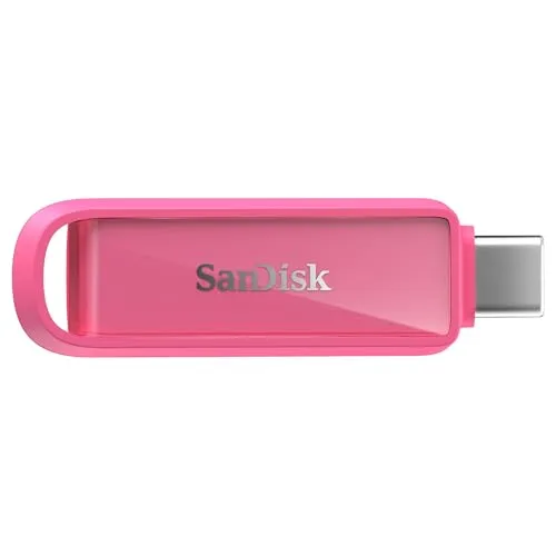 SANDISK Phone Drive USB Type-C 512 GB - Seastar Pink - Erweitern Sie Ihren Speicher mit dem SANDISK Phone Drive für USB Type-C-Geräte. Ideal für iPhones, iPads und Macs. Mit 150 MB/s Lesegeschwindigkeit und praktischer Schlüsselring-Öse zur Mitnahme. Schützen Sie Ihre wertvollen Daten einfach und sicher.