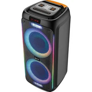 Denver TSP-456 Trolley-Lautsprecher - 600 Watt Ausgangsleistung, mit LED-Lichteffekten und praktischem Transportgriff für unvergessliche Partys