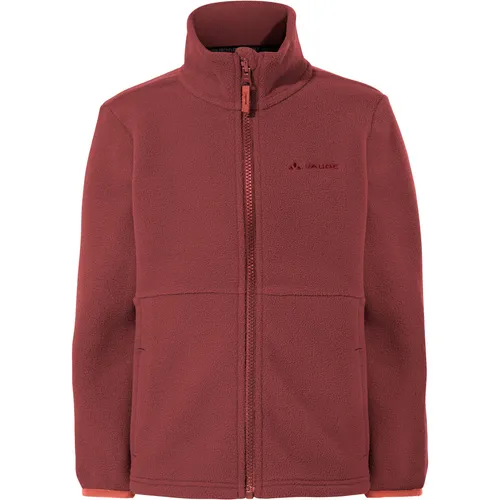 Vaude Kid's Pulex Jacket II - Fleecejacke für Kinder - Warme Funktionsjacke in Rot für Kinder Gr 122/128 - ideal für Freizeitaktivitäten mit dehnbarem Material für optimale Bewegungsfreiheit.