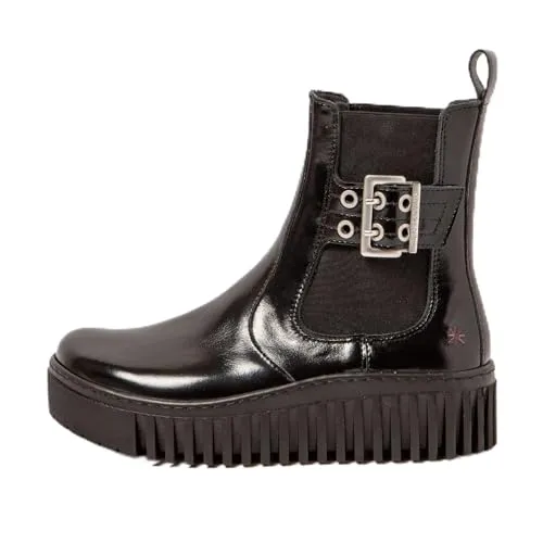 Art Damen 1516 Brighton Oxford-Stiefel, Schwarz, 39 EU - Stylische Oxford-Stiefel mit Plateau-Linie, gefertigt aus ultraleichtem Softlight-Material für höchsten Komfort. Flexible Sohlen und herausnehmbare Innensohle sorgen für ein angenehmes Tragegefühl.