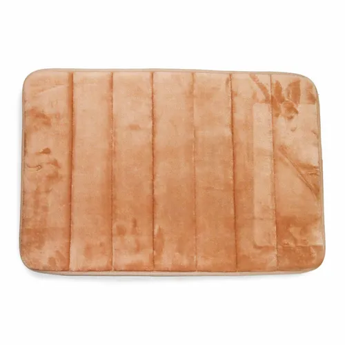 Badematte Hellbraun 40 x 60 cm besonders weich und rutschfest