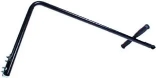 Roland Unisex – Erwachsene Modell A Hochdeichsel, Schwarz/Silber, Einheitsgröße - Fahrradanhänger Hochdeichsel 