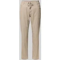 TOM TAILOR Damen Hose 1049411, Soft Taupe Grey, Tapered Fit von Tom Tailor