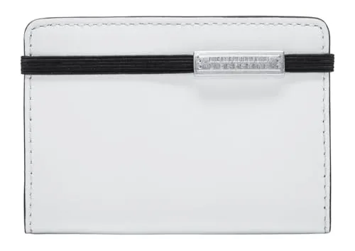 Liebeskind Berlin Francis Calf Cardholder Offwhite - Damen-Geldbörsen aus vollnarbigem Nappaleder mit RFID-Schutz, elegant und praktisch mit Platz für 4 Karten und ein Scheinfach.