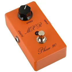 Jim Dunlop MXR Script Phase 90 Pedal - Phaser Vintage-Pedal mit klassischem Phase-Shifter-Sound, bietet extrem warme und weiche Klänge für authentische Vintage-Sounds.