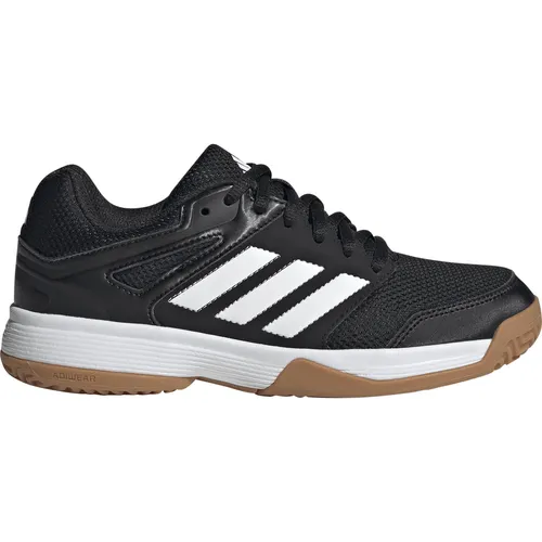 adidas Speedcourt Indoor Shoes Kids - Komfortable Laufschuhe für kleine Sportler - Laufschuhe für Kinder, Obermaterial aus Textil, Gummiaußensohle und umweltfreundlich mit 20 % Recycling-Anteil.