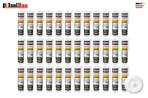 Maleracryl Weiß 36 x 300 ml Bauacryl Acryl Dichtstoff Innen Aussen Dichtmasse
