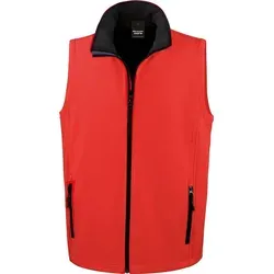 Result Core Herren Softshell Bodywarmer / Gilet RW3699 (4XL) (Rot/Schwarz) - Rot - 4XL