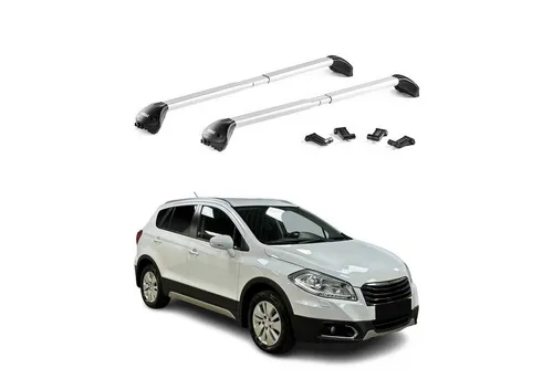 OMAC Dachträger Relingträger für Chevrolet Trax 2013-2016, Alu Silber 2 tlg - Dachgepäckträger aus hochwertigem Aluminium, abnehmbar und wasserdicht. Ideal für Fahrrad- und Skiträger, bietet Flexibilität und Sicherheit für alle Ihre Reisen.