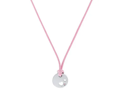 Prinzessin Lillifee Kette mit Anhänger aus Edelstahl - Anhänger für Mädchen, aus robustem Edelstahl mit funkelndem rosa Zirkonia, ideal als Geschenk zur Einschulung oder für besondere Anlässe, kommt in einer schönen Schmuck Geschenk Box.