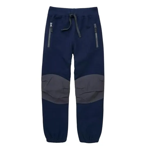 JAKO-O Jogginghose Kinder Baby Robust marine Gr 116/122 - Langlebige Jogginghose mit robusten Besätzen, ideal für aktive Kinder. Aus weichem Sweatstoff, ausgestattet mit zwei praktischen Reißverschluss-Taschen.