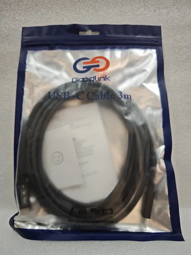 Goodlink USB C/USB C  Kabel 3 Meter 100W Schnellladen 40Gbps 4K Video, neu OVP