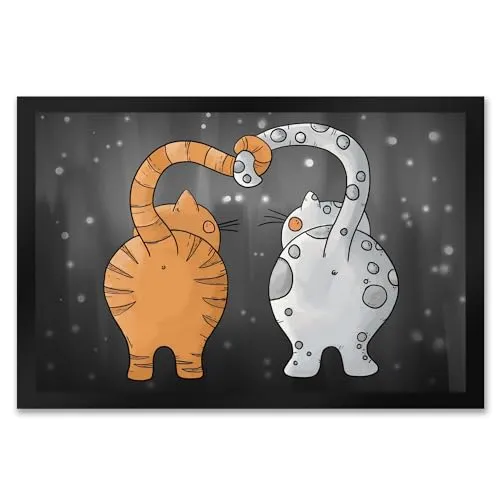 trendaffe - Katzen Fußmatte XXL mit Katzen Motiv