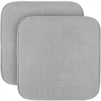 Bestlivings Stuhlkissen Struktur Hellgrau 38 x 38 x 3 cm 2er Pack