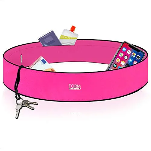 Laufgürtel für Handy Smartphone iPhone 12 X XS XR 11SE 2020 7+ Plus Samsung Galaxy A31 A21s S9 S10 Edge Hüfttasche Sport Fitness Wandern Walking Bauchtasche zum Laufen (pink, XL)