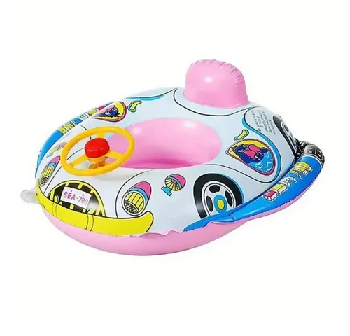 Sport-Knight® Schwimmring Aufblasbarer Schwimmring für Babys & Kleinkinder, mit Lenkrad & Hupe