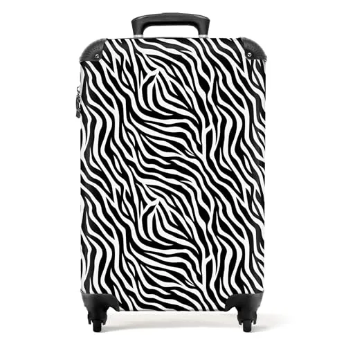 NoBoringSuitcases.com® Handgepäck Trolley in schwarz von NoBoringSuitcases