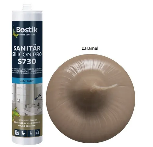 BOSTIK Dichtstoff Bostik S730 Sanitär Silicon Pro Dichtstoff 300ml Kartusche, gebrauchsfertig, für innen und außen
