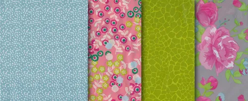 Décopatch Pocket Mix Botanic Garden Set 4 Blatt 30x40 cm 20 g/qm Bastelpapier