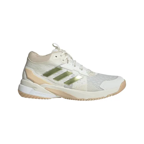 adidas CrazyFlight 6 Mid Hallen-Indoorschuhe Damen, Größe 41 1/3 - Badmintonschuhe für Damen mit atmungsaktivem Mesh-Obermaterial und BOOST Zwischensohle für explosive Bewegungen und überragende Stabilität.