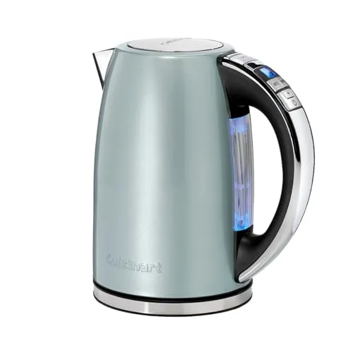 Cuisinart Multi-Temp Wasserkocher - 1,7L, 3kW kabellos mit einstellbarer Temperatur für perfekten Tee und Kaffee, stilvolles Edelstahl-Finish