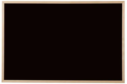Bi-Office Kreidetafel Naturholz schwarz 800 x 600 mm