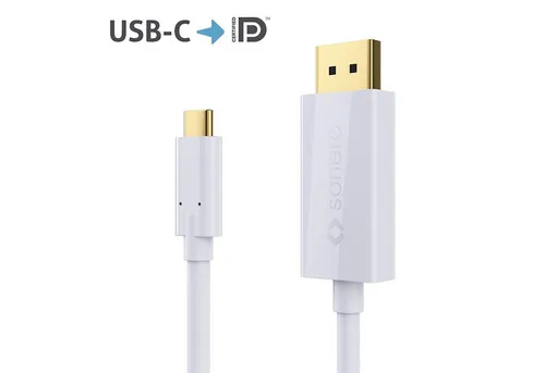 sonero sonero UCC021-020 USB-C auf DisplayPort Kabel, 4K@60Hz mit 18Gbps, USB-Kabel