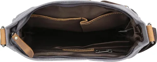 Greenburry Vintage Hemp ShoulderBag II Umhängetasche in grau von Green Burry