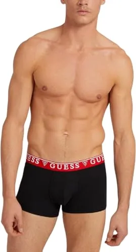 Guess Boxershorts BRIAN (3-St) rot|schwarz|weiß L von GUESS