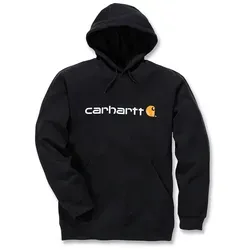 Carhartt Herren Kapuzenpullover mit Logo-Grafik, Schwarz, Größe S - Kapuzenpullover für Herren mit weitem Schnitt, mittlerem Gewicht und zwei praktischen Handwärmertaschen für zusätzlichen Komfort.