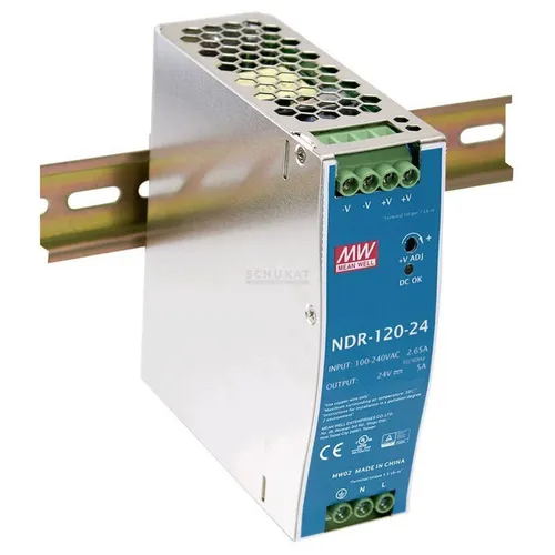 MEAN WELL NDR-120-24 120W 24V 5A Hutschienen Netzteil DIN-RAIL