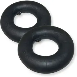 Wiltec - 2x Standard Schlauch Für Reifen Größe 2.80/2.50-4, Bis 80 Kg Traglast, Mit Abgewinkeltem Ventil Tr87 Für Schubkarren, Sackkarren Und E-scooter