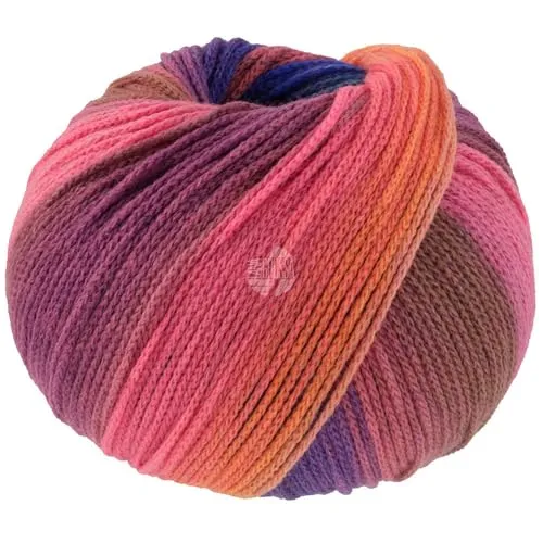 Lana Grossa Farfalla 01 - Alt-/Graurosa/Grau/Brombeer/Orange/Rost/Grün/Dunkelgrün/Graubeige/Camel/Blau