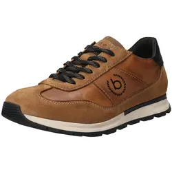 Bugatti Sneaker, Halbschuh, Schnürschuh, Freizeitschuh Gr. 46, cognac - Hochwertige Leder Sneaker von Bugatti, ideal für lässige Outfits und komfortable Trageerfahrung.