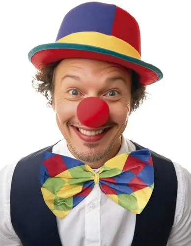 Guirca Fiestas GUI16013 - Karierte Clown Fliegenkrawatte, 30 cm