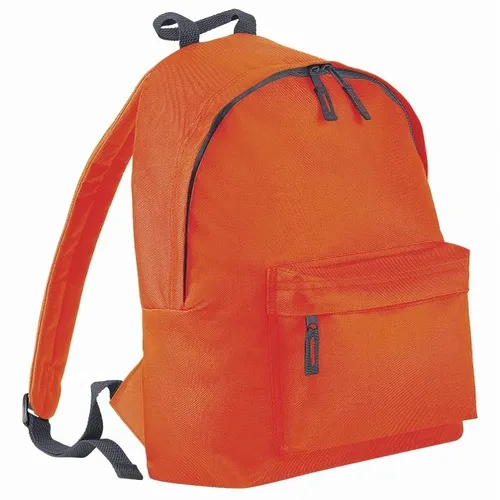 BagBase BG125J | Junior Fashion Kinder Rucksack | 28 x 38 x 19 cm - Farbe: Orange/Graphite Grey - Größe: 28 x 38 x 19 cm