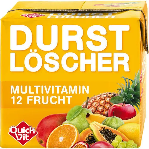 Pack Durstlöscher Multivitamin 500ml - Erfrischungsgetränk für jede Gelegenheit - Erfrischungsgetränk mit fruchtiger Multivitaminmischung, ideal für einen erfrischenden Genuss zu Hause oder unterwegs.