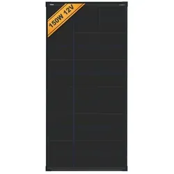 enjoy solar® Solarpanel HPBC 150W 12V – Höchste Effizienz in elegantem Design - Maximale Leistung mit HPBC-Solarzellen: 25% Wirkungsgrad, elegantes All-Black-Design und hervorragende Schwachlichtleistung. Ideal für mobile und stationäre Solarlösungen, robust und langlebig.
