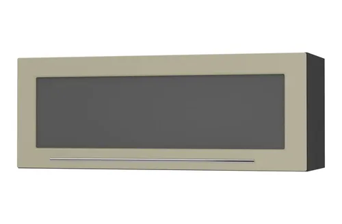 Feldmann-Wohnen Klapphängeschrank in Creme und Schwarz