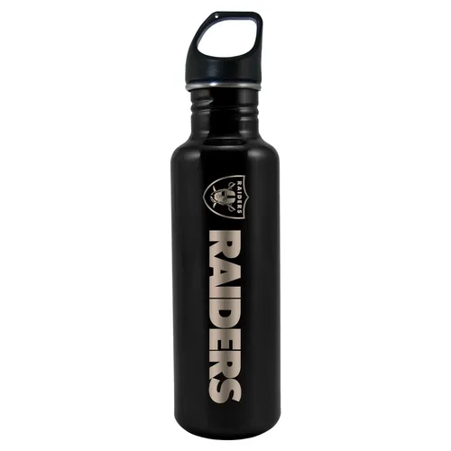 Las Vegas Raiders NFL Edelstahl Trinkflasche 750 ml mit Lasergravur - Offizielle NFL-Trinkflasche der Las Vegas Raiders. Mit 750 ml Fassungsvermögen aus hochwertigem Edelstahl, ideal für unterwegs und im Alltag.