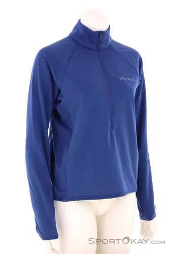 Marmot Leconte Fleece 1/2 Zip Damen Fleecejacke - Dunkel Blau - M - Funktionsjacke aus weichem Fleece, ideal für Outdoor-Aktivitäten und sorgt für Wärme und Komfort bei kühlen Temperaturen.