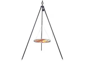 Farmcook Dreibein Schwenkgrill Oskar Ø 70 cm - Grills, hochwertiger Edelstahl und pulverbeschichteter Stahl für langlebige Grill-Erlebnisse, ideal für unvergessliche Grillpartys.