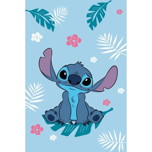 Lilo & Stitch Polardecke 100x150cm Blau Kuscheldecke Disney