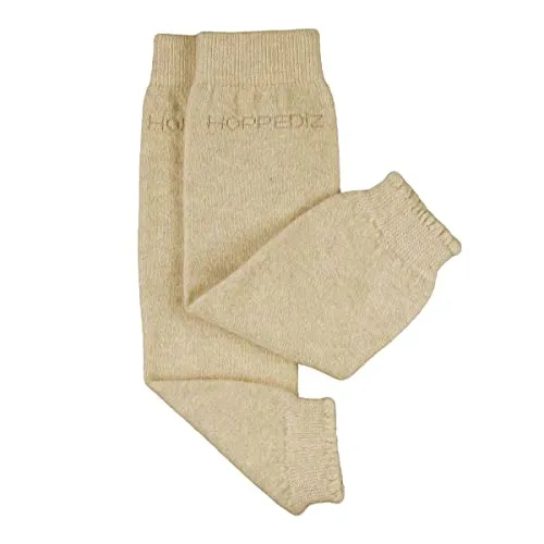 Hoppediz Babystulpen aus Kashmir/Merinowolle, Baby Leg Warmers, Einheitsgröße, creme