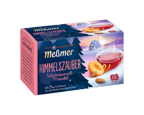 Meßmer Tee, Meßmer Himmelszauber Früchtetee aromatisiert Aprikose Mandel 55g