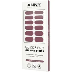 ANNY Gel Nail Strips – UV Nagelfolie für langanhaltende Nägel - Nagelsticker für Gelnägel ohne Aufwand: Hält bis zu 14 Tage, einfach anzuwenden und ideal für Anfänger. UV-gehärtet in 60 Sekunden für ein kratzfestes Finish – Salonqualität für Zuhause!