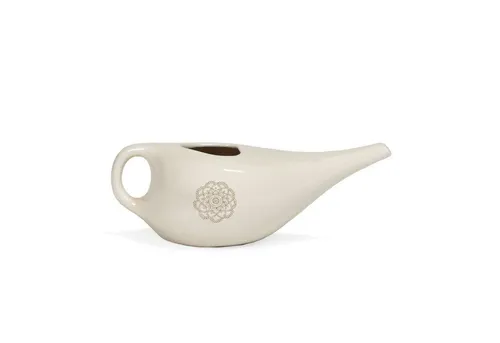Produktbild Bodhi NETI POT Nasenspülkännchen – Keramik mit goldenem Mandala